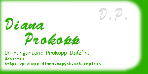 diana prokopp business card